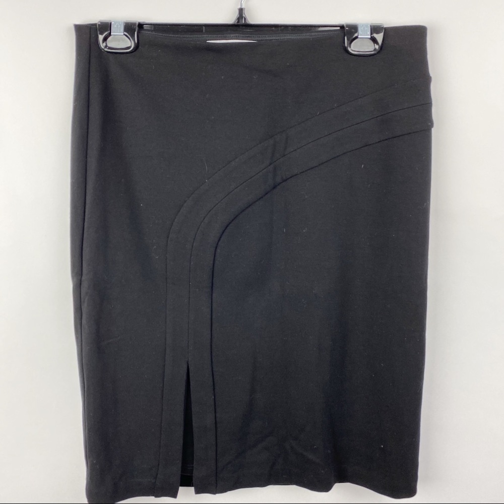 BAILEY 44 black pencil skirt with slit size M